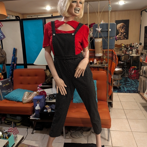 Collectif Pants - Collectif Black and White Polka Dot Top